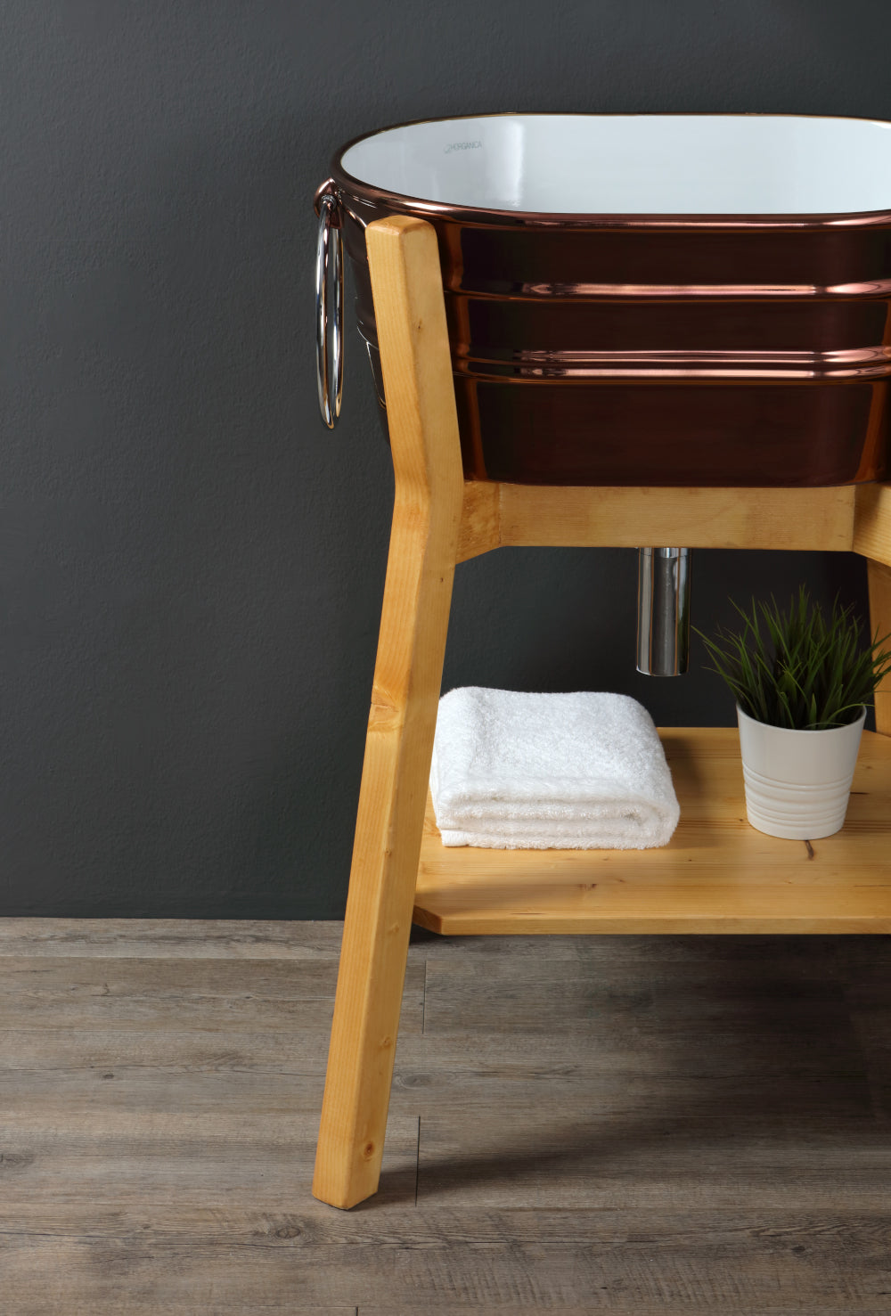 HIGH FLOOR WOODEN TUB FRAME