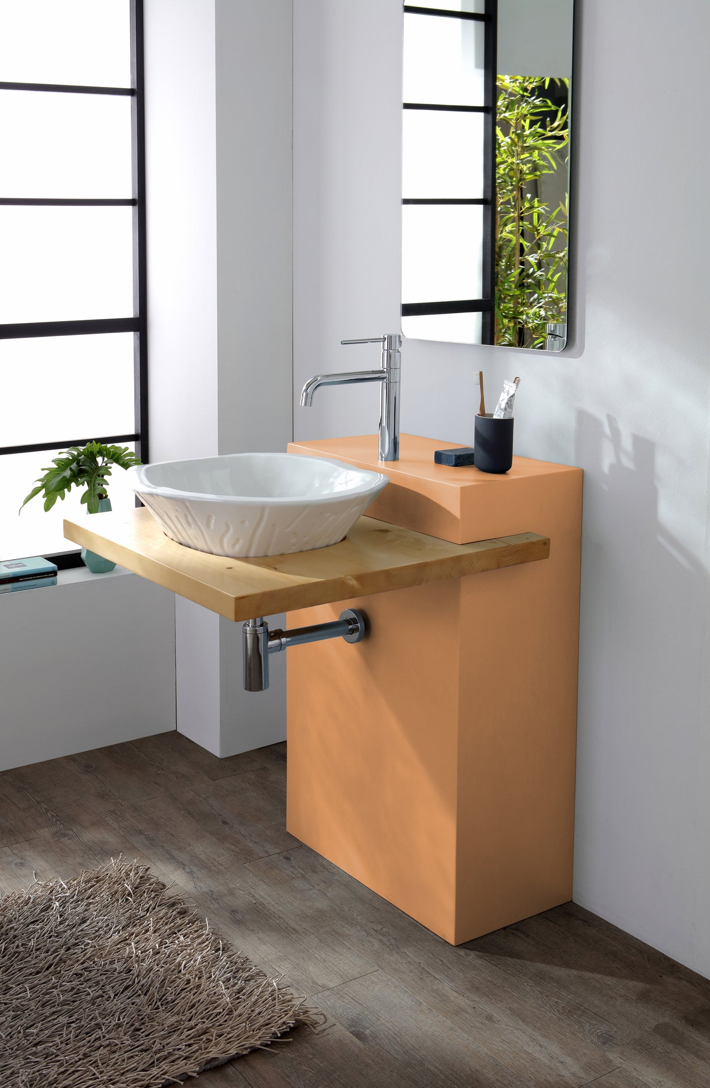 WOODEN CABINET WITH DRIPPER SHELF