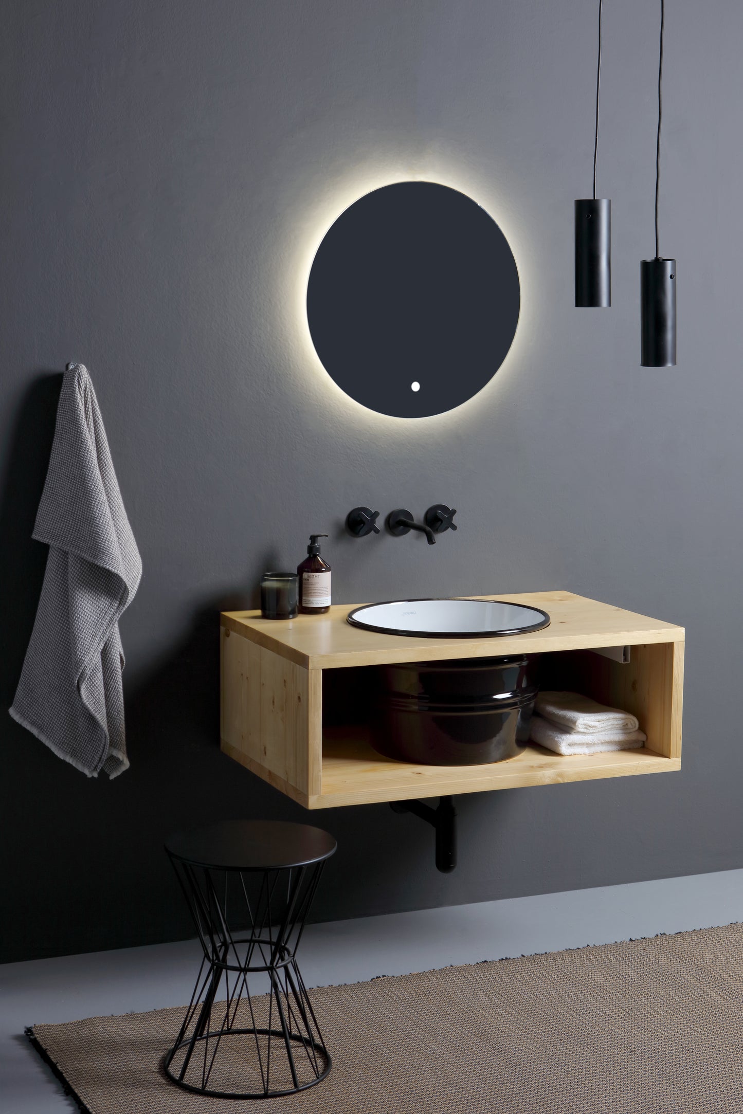 SPECCHIO TONDO RETROILLUMINATO