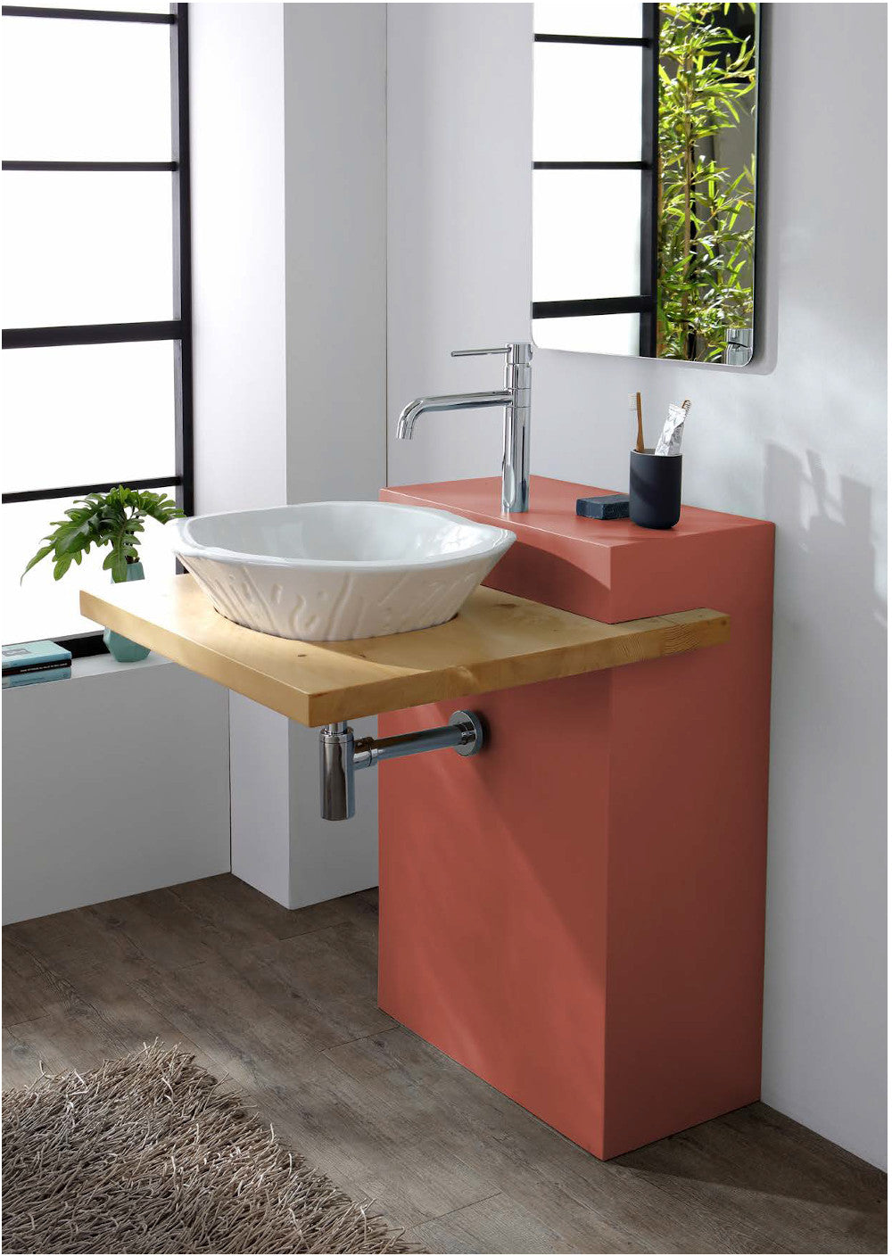 WOODEN CABINET WITH DRIPPER SHELF