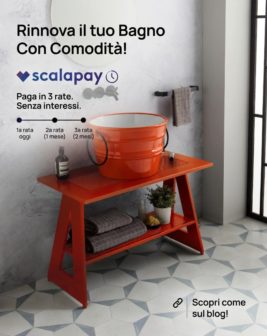 Acquista i nostri prodotti di ceramica Made in Italy a rate con Scalapay