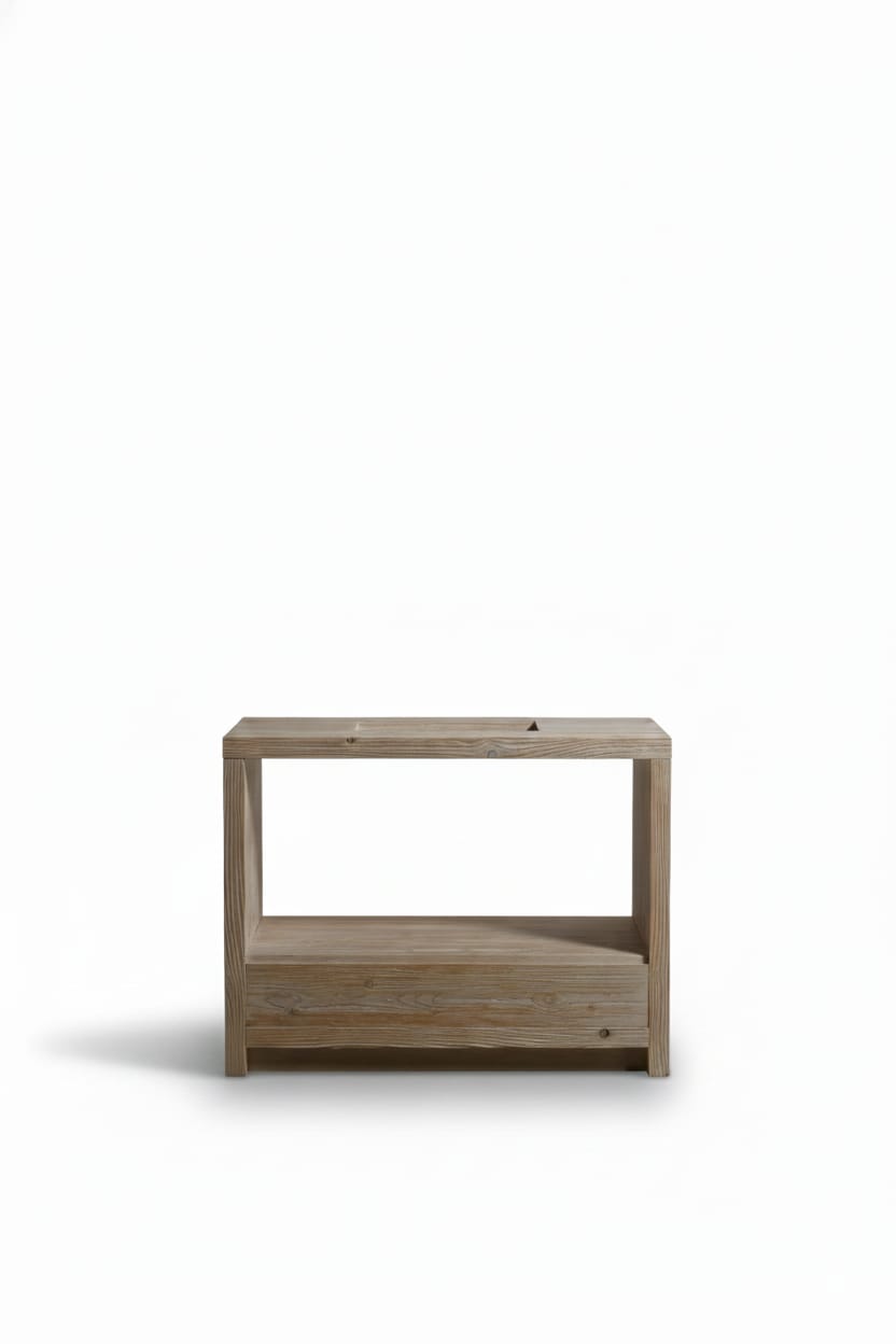 Mobile da terra in legno con Cassettone