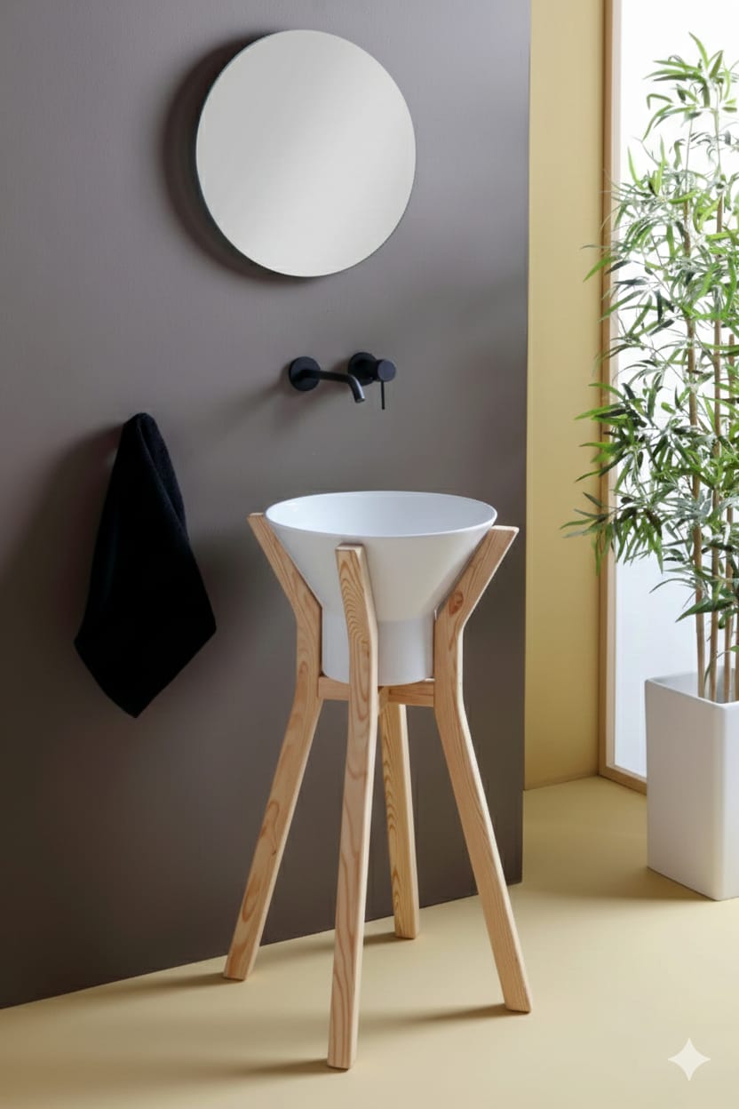 Struttura da terra alta in legno Megafono