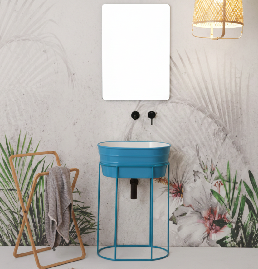 Struttura da terra alta in metallo Tinozza