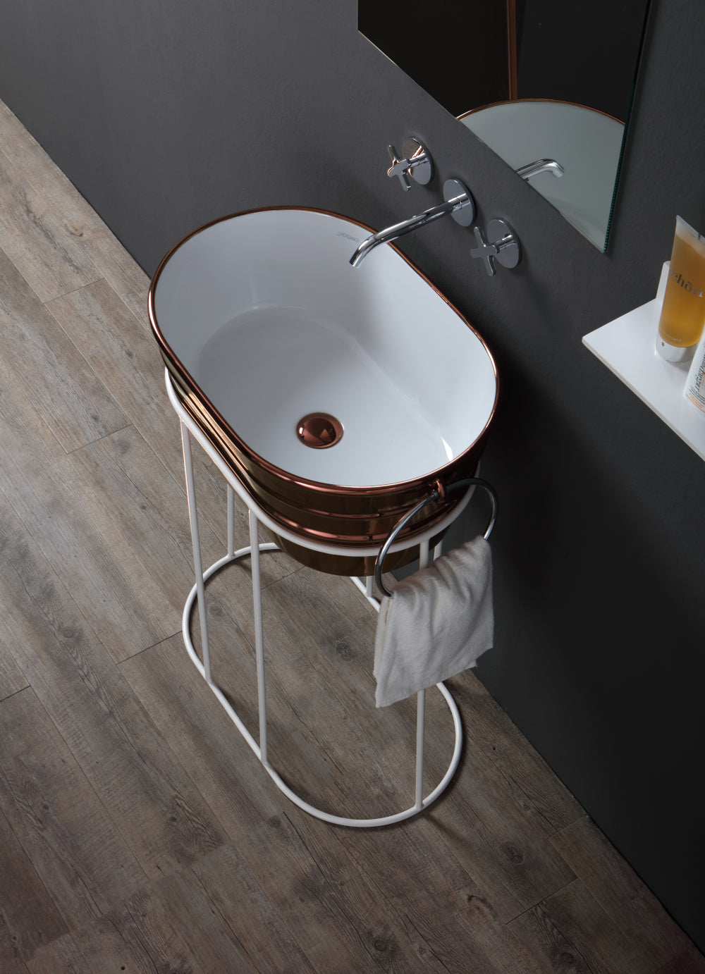 Struttura da terra alta in metallo Tinozza