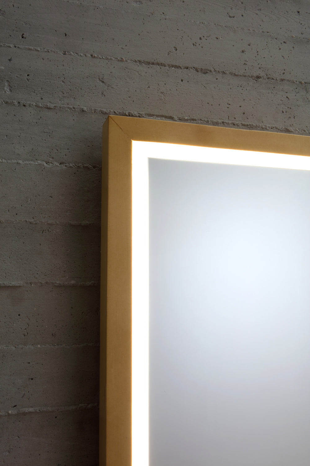 Mobile da terra in legno con specchio Tela Bacile