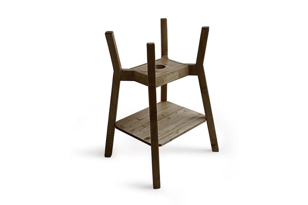 Struttura da terra alta in legno Tinozza