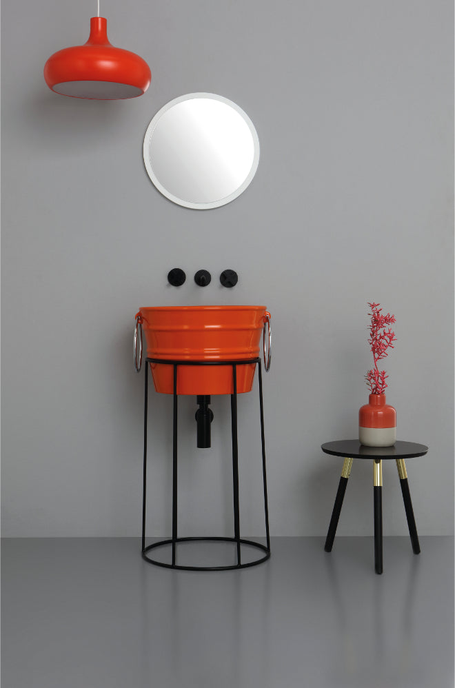 Struttura da terra alta in metallo Bacile